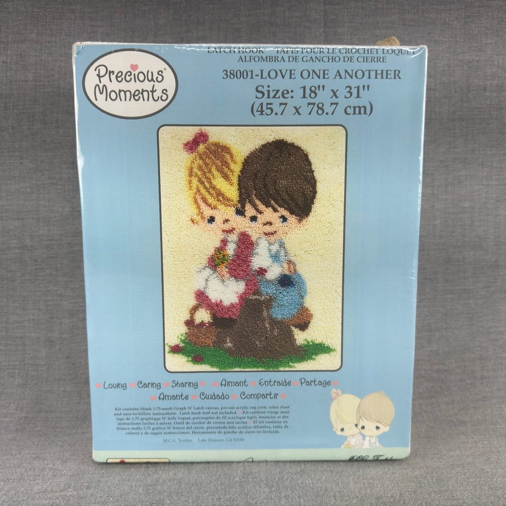 Precious Moments Love One Another Latch Hook Rug Kit 38001 18x31 New Sealed